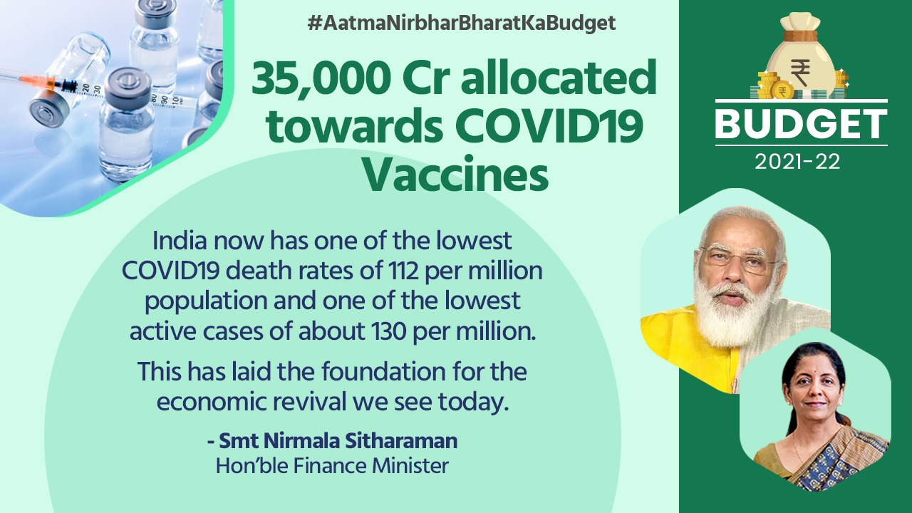 कोविड-19 वैक्सीन के लिए 35,000 करोड़ रुपये, प्रधानमंत्री आत्मनिर्भ स्वस्थ योजना की घोषणा